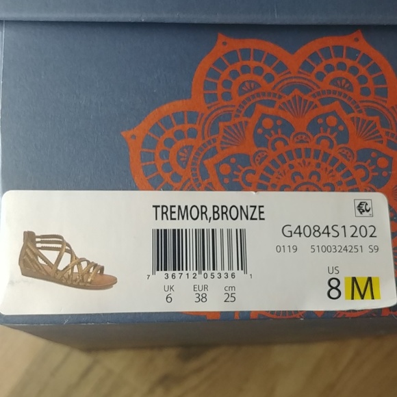 NIB Carlos by Carlos Santana Bronze Gladiator Sandals 8 - Picture 12 of 12